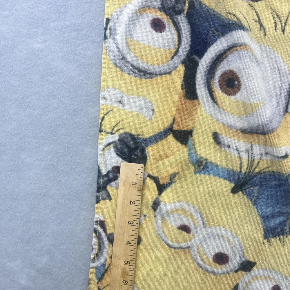 Minions Beach Towel Despicable Me Yellow Blue Kids Bath Towel 28x54 Cartoon